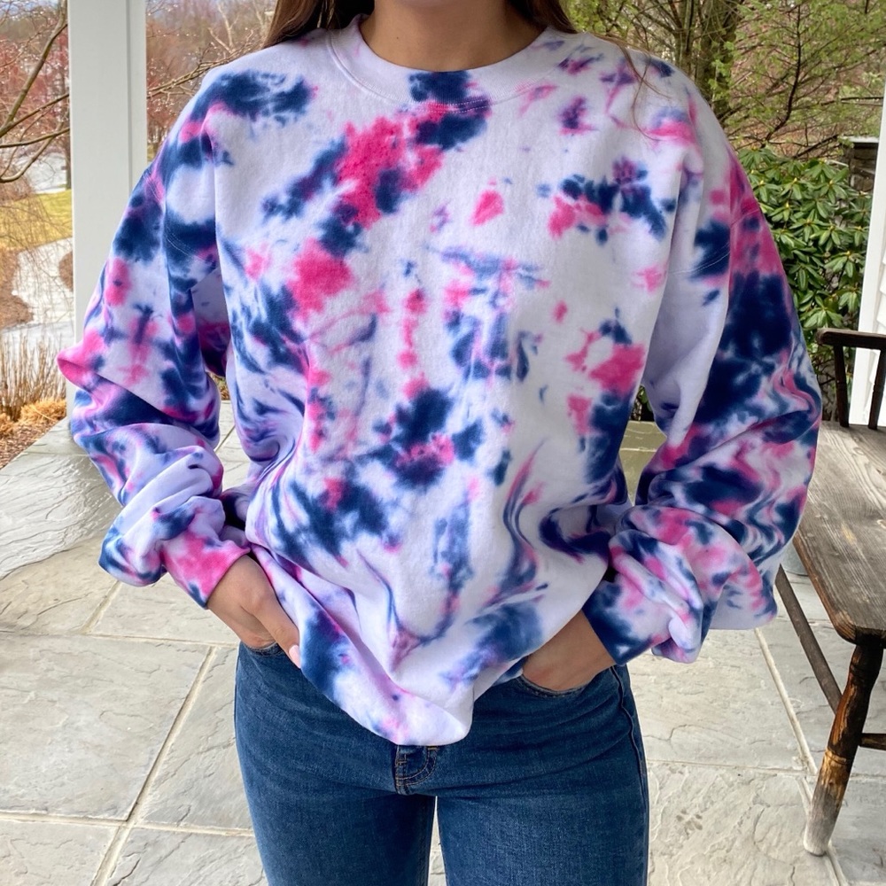 HANDMADE tie dye sweatshirt